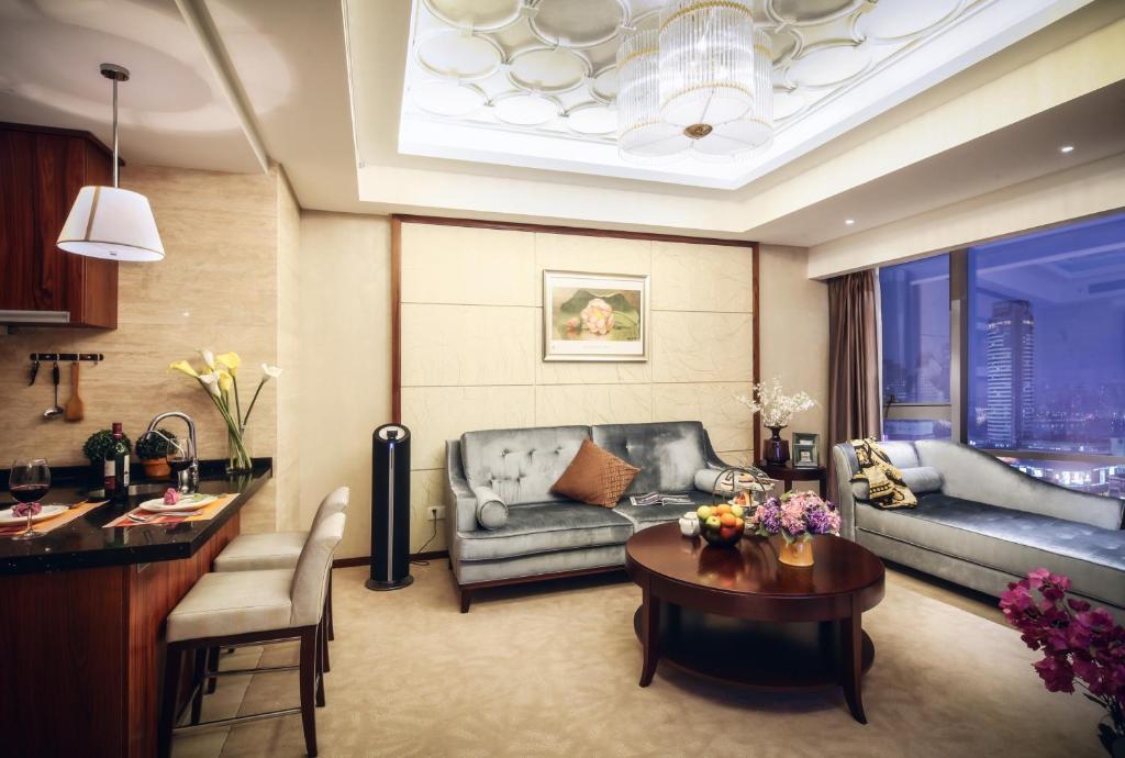 Yousu Hotel & Apartment Tianyi Square Yinyi Global Center Apartment Ningbo Ruang foto